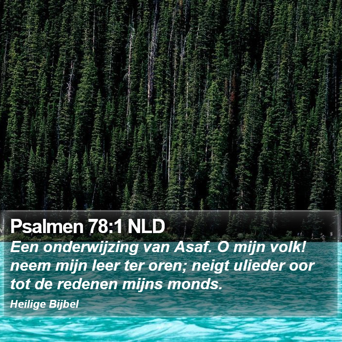 Psalmen 78:1 NLD Bible Study