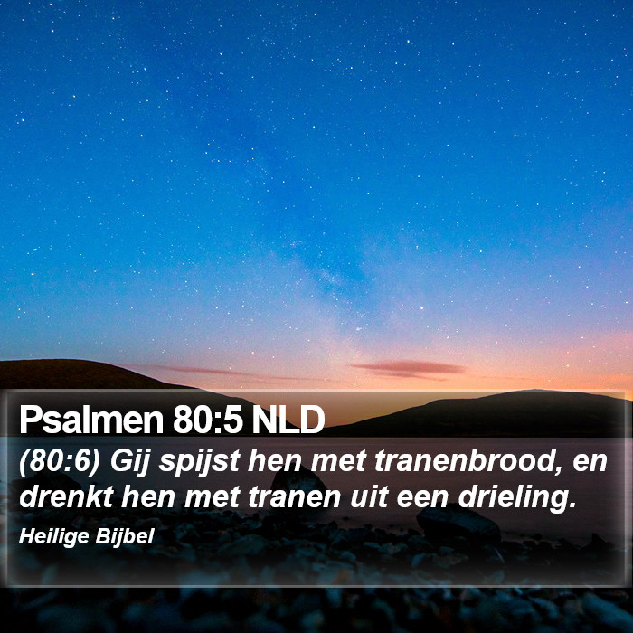 Psalmen 80:5 NLD Bible Study