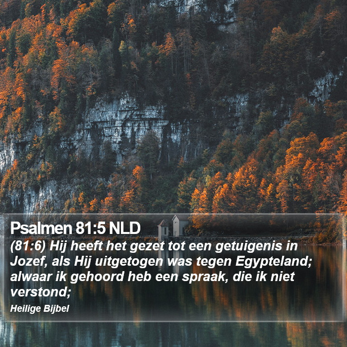 Psalmen 81:5 NLD Bible Study