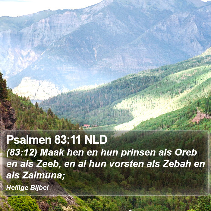 Psalmen 83:11 NLD Bible Study