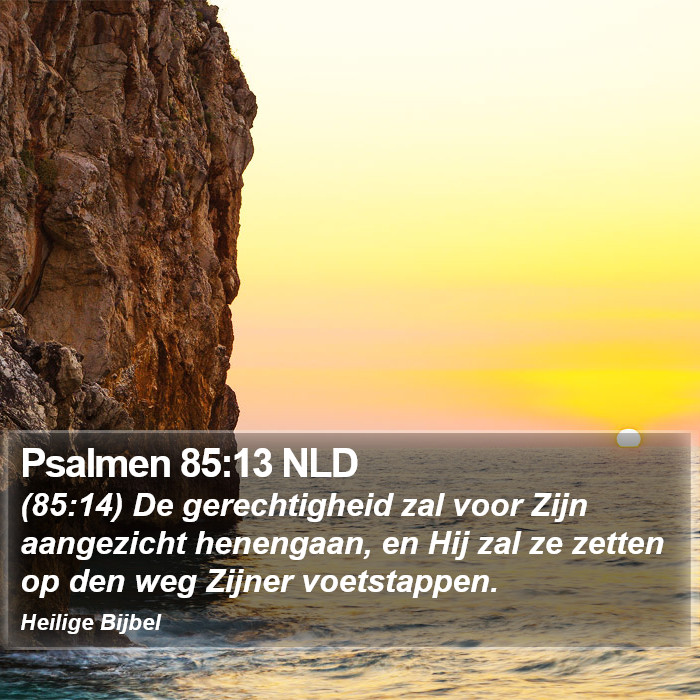 Psalmen 85:13 NLD Bible Study