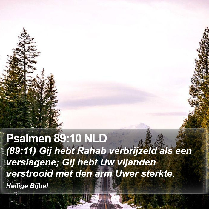 Psalmen 89:10 NLD Bible Study