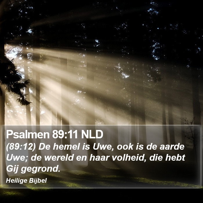 Psalmen 89:11 NLD Bible Study
