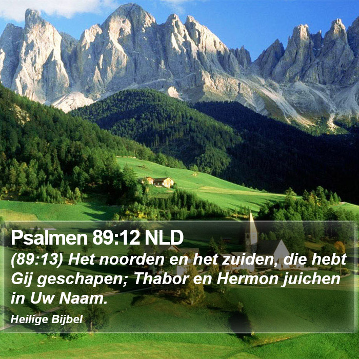 Psalmen 89:12 NLD Bible Study