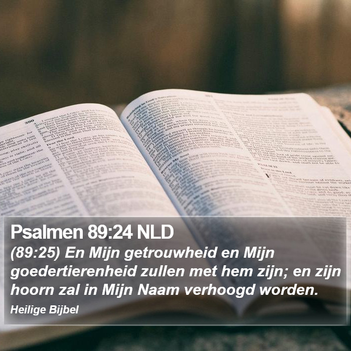 Psalmen 89:24 NLD Bible Study