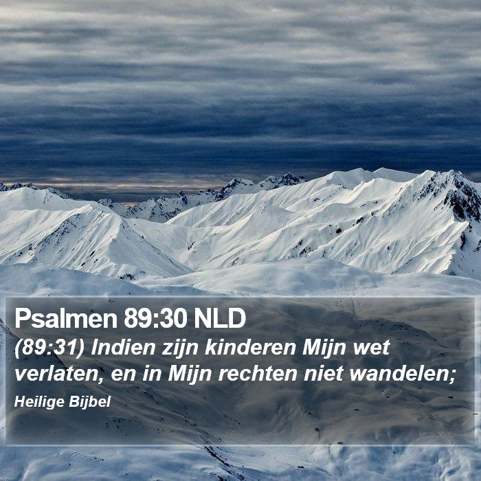 Psalmen 89:30 NLD Bible Study