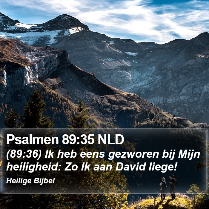 Psalmen 89:35 NLD Bible Study