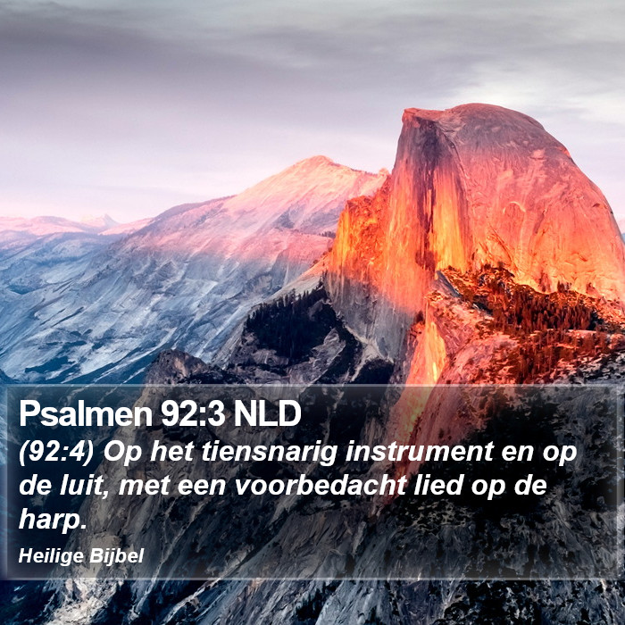 Psalmen 92:3 NLD Bible Study