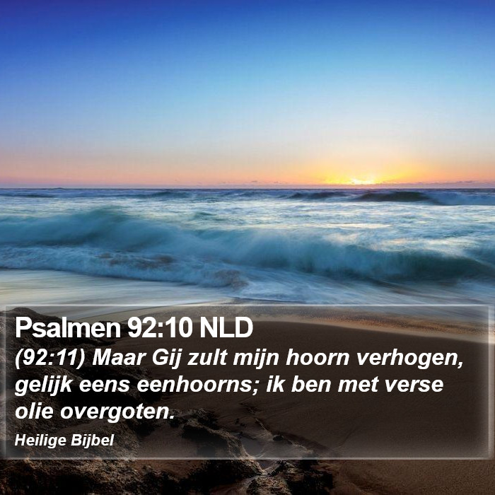 Psalmen 92:10 NLD Bible Study