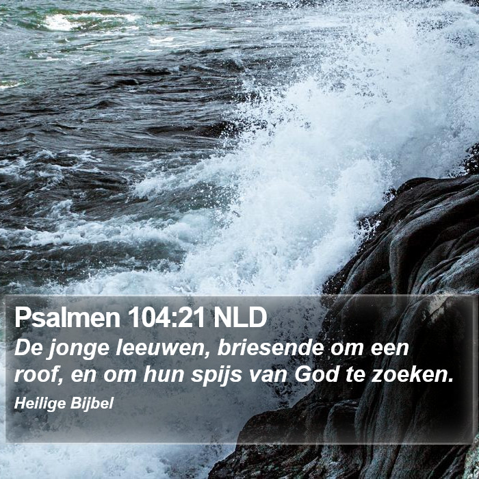 Psalmen 104:21 NLD Bible Study