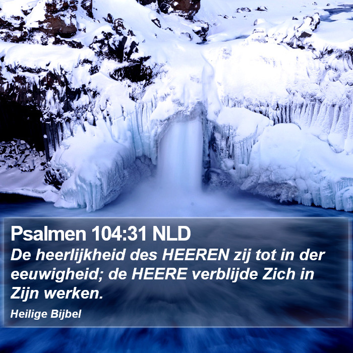 Psalmen 104:31 NLD Bible Study