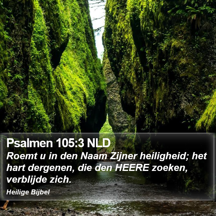 Psalmen 105:3 NLD Bible Study