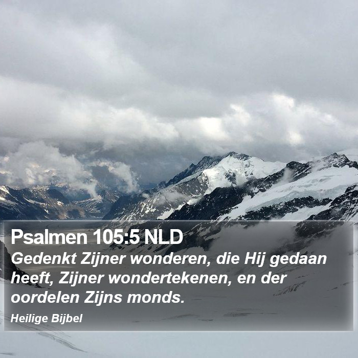 Psalmen 105:5 NLD Bible Study