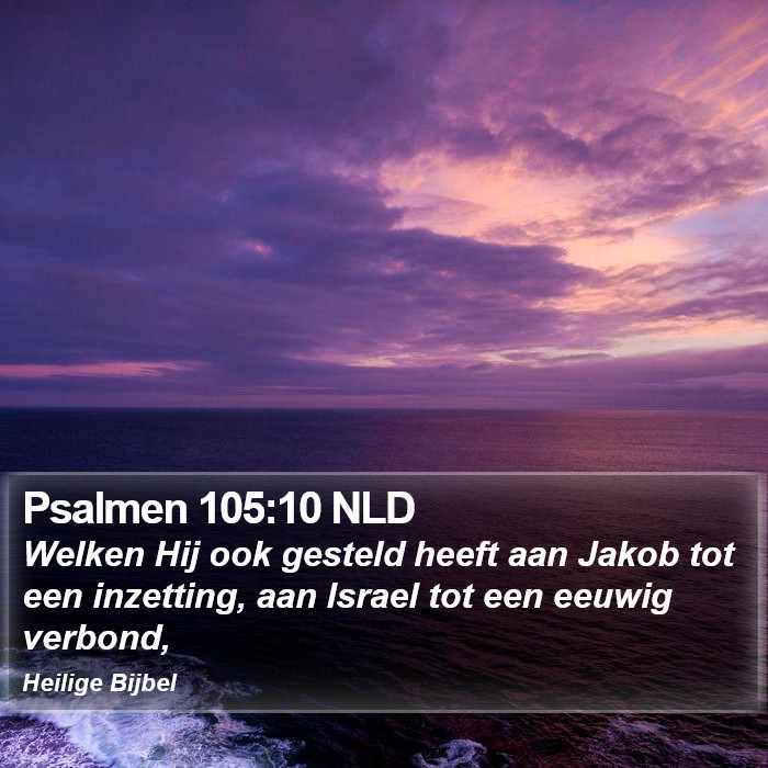 Psalmen 105:10 NLD Bible Study