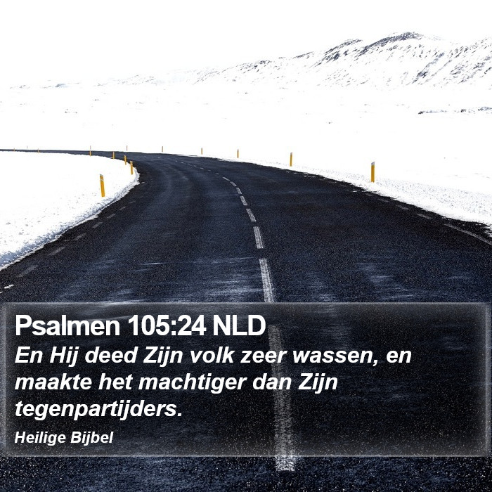 Psalmen 105:24 NLD Bible Study