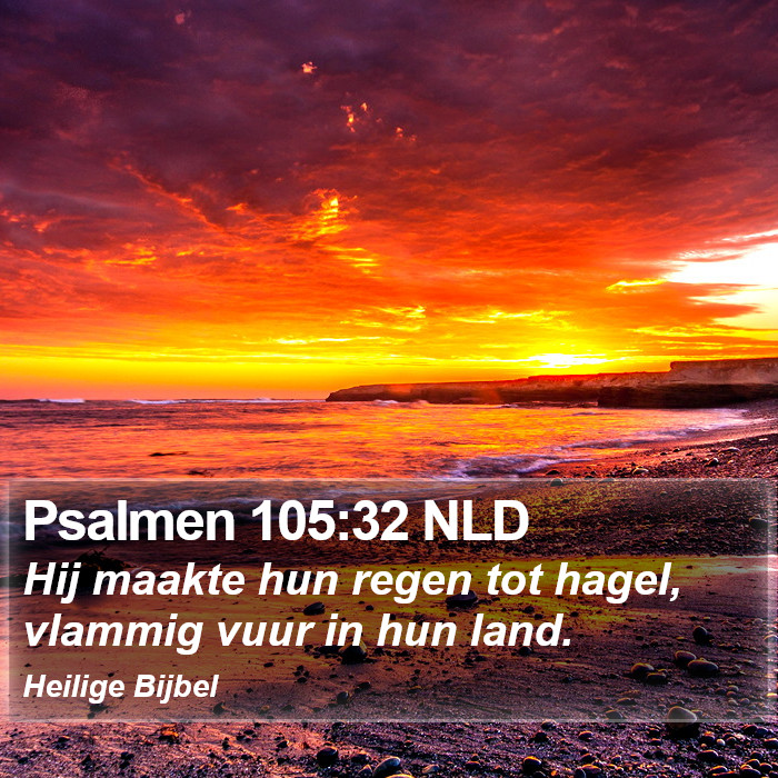 Psalmen 105:32 NLD Bible Study