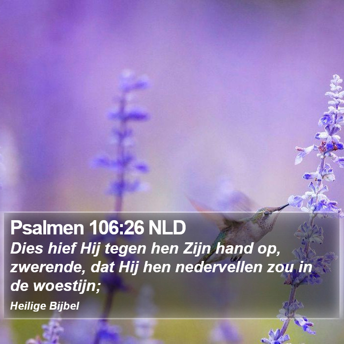 Psalmen 106:26 NLD Bible Study