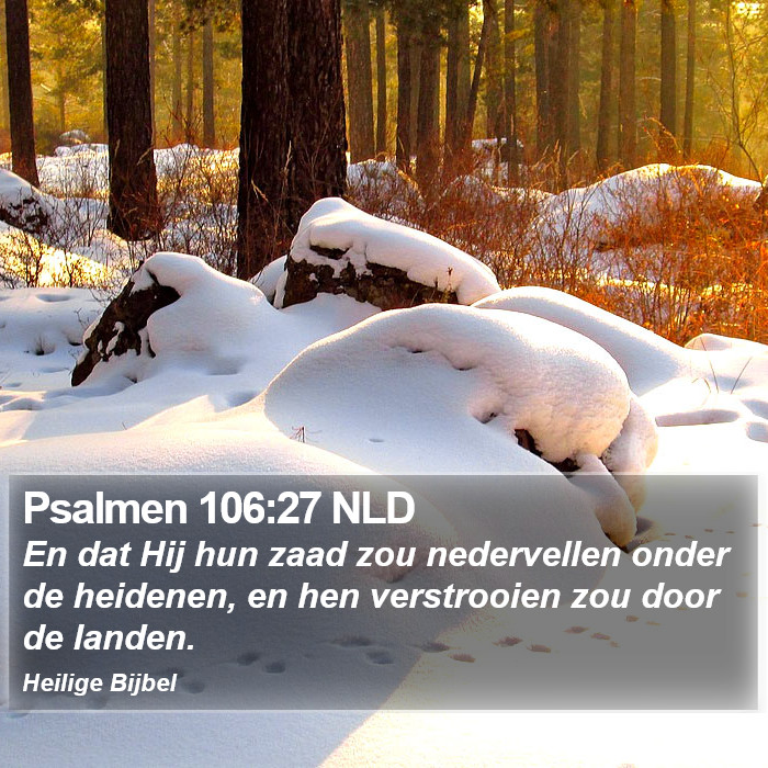 Psalmen 106:27 NLD Bible Study