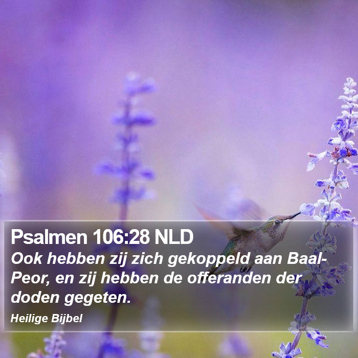 Psalmen 106:28 NLD Bible Study