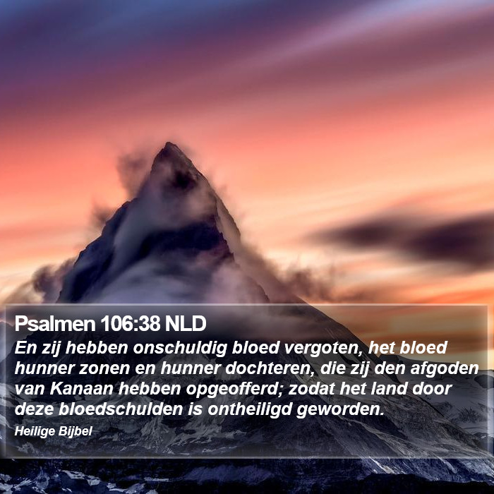 Psalmen 106:38 NLD Bible Study