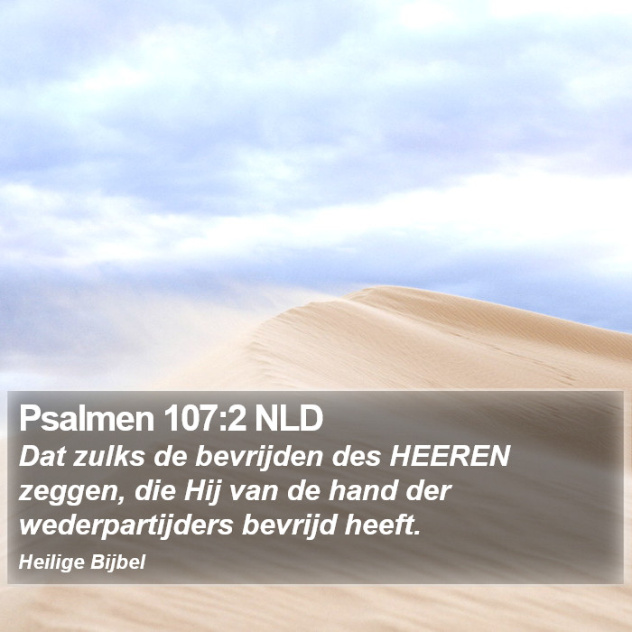 Psalmen 107:2 NLD Bible Study
