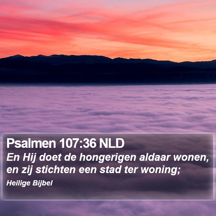 Psalmen 107:36 NLD Bible Study