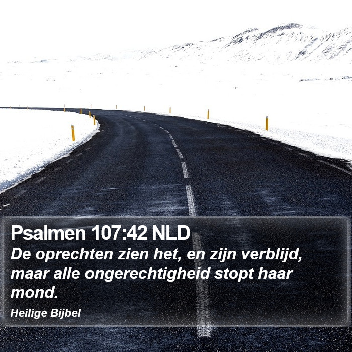Psalmen 107:42 NLD Bible Study