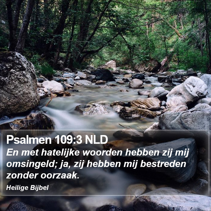 Psalmen 109:3 NLD Bible Study