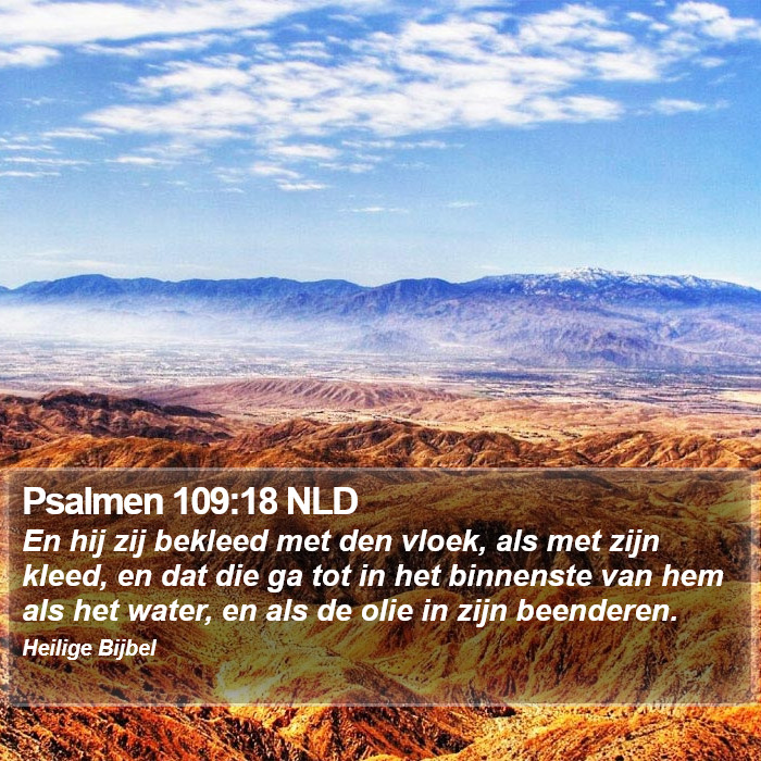Psalmen 109:18 NLD Bible Study