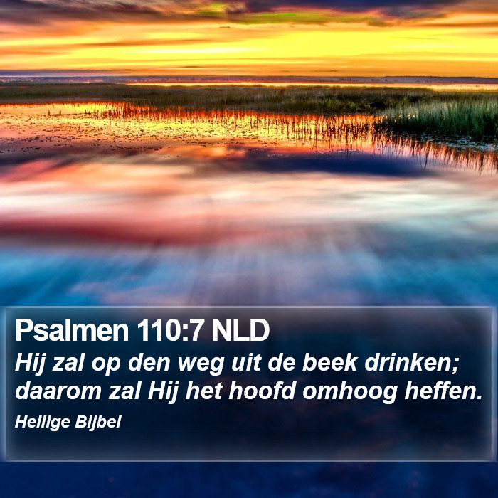 Psalmen 110:7 NLD Bible Study