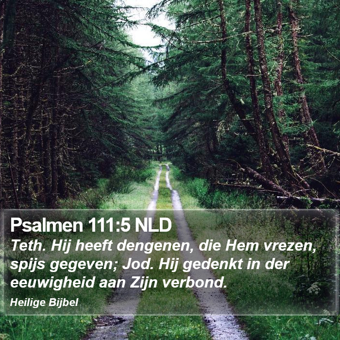Psalmen 111:5 NLD Bible Study