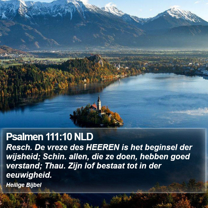 Psalmen 111:10 NLD Bible Study