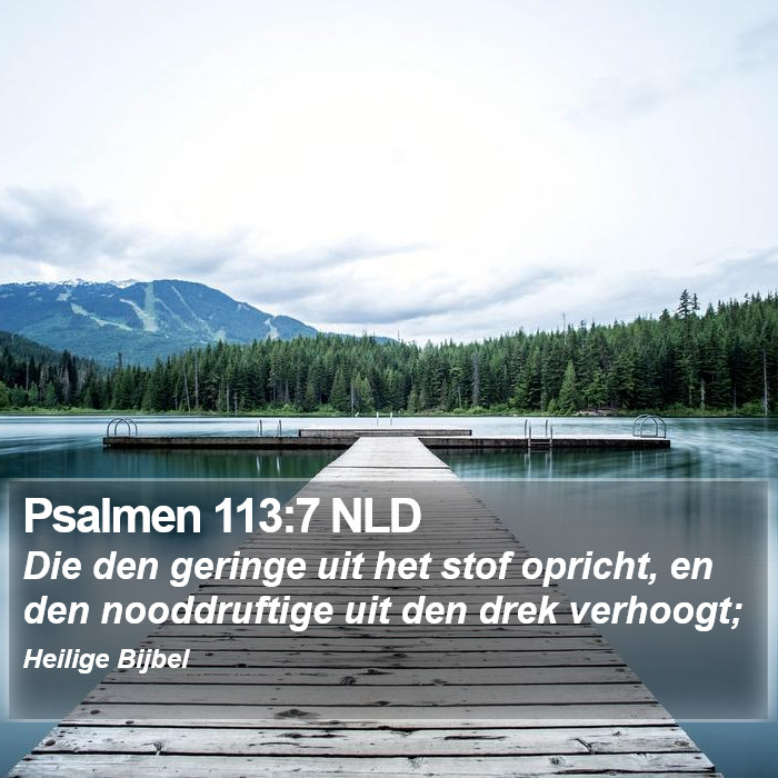 Psalmen 113:7 NLD Bible Study