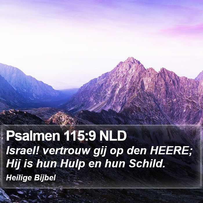 Psalmen 115:9 NLD Bible Study