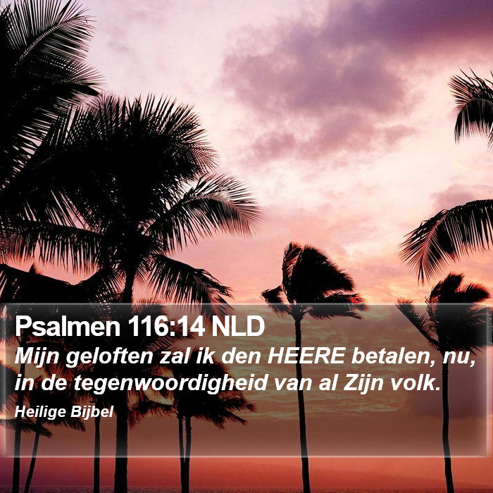 Psalmen 116:14 NLD Bible Study