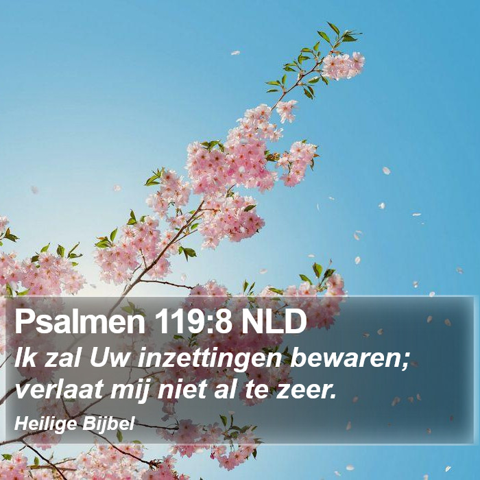 Psalmen 119:8 NLD Bible Study
