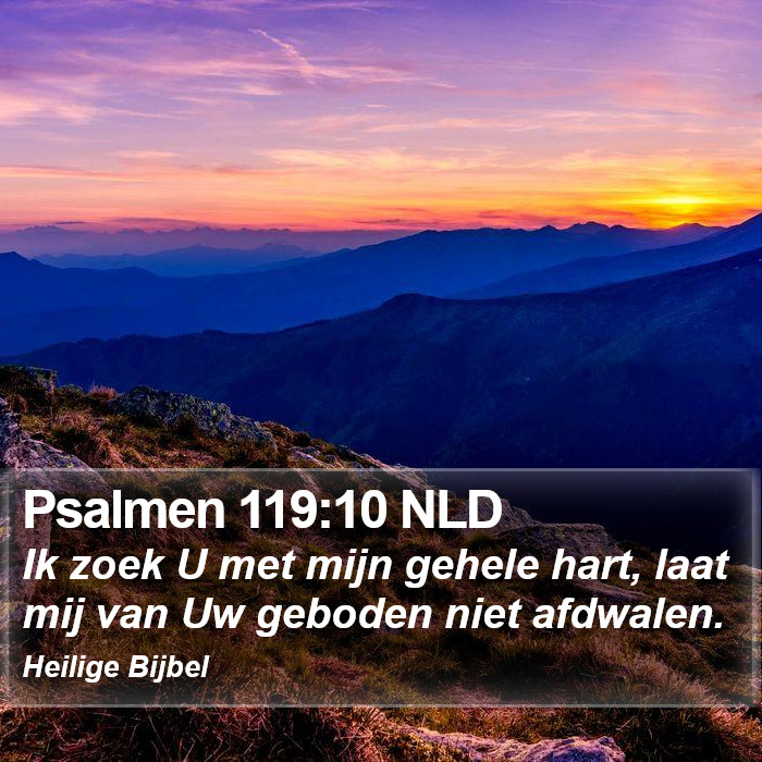 Psalmen 119:10 NLD Bible Study