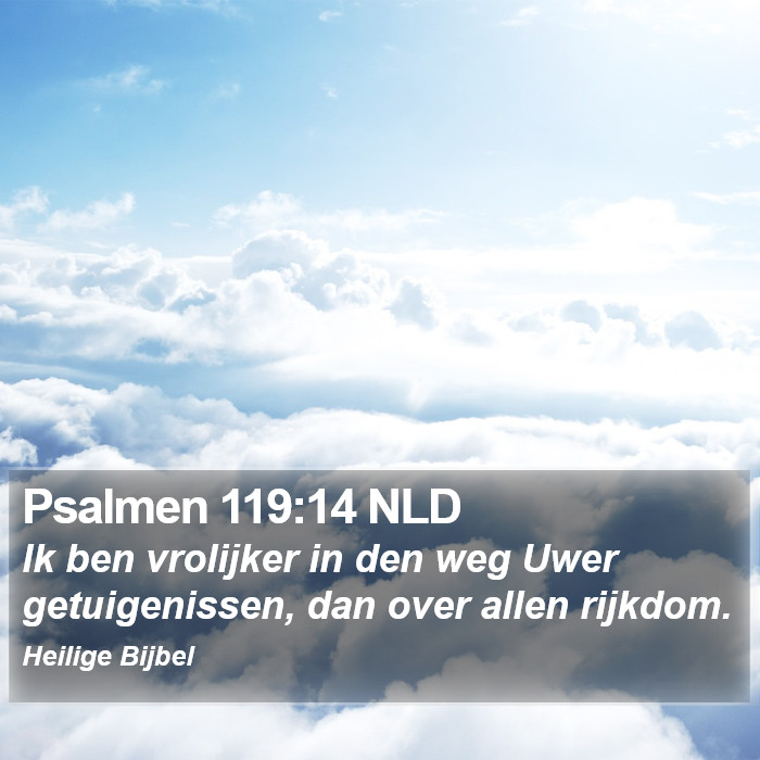 Psalmen 119:14 NLD Bible Study
