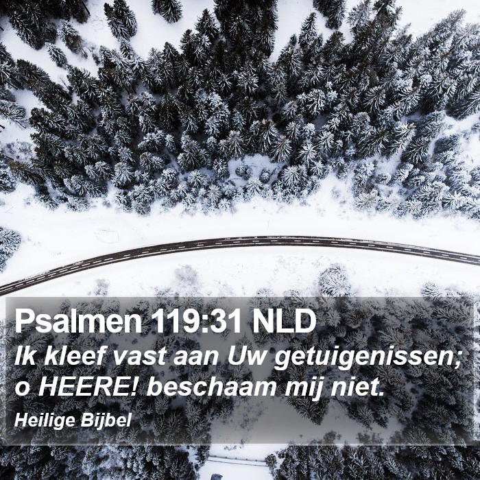 Psalmen 119:31 NLD Bible Study