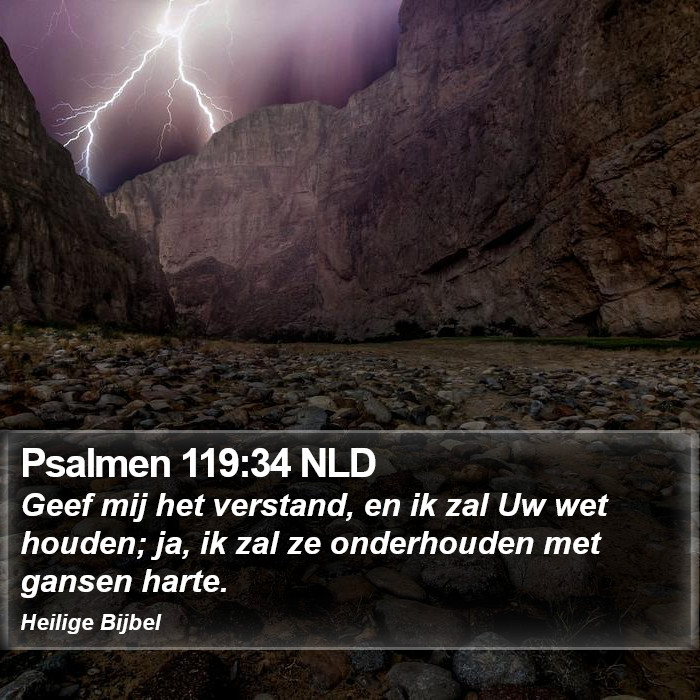 Psalmen 119:34 NLD Bible Study