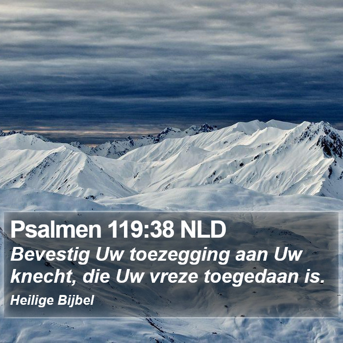 Psalmen 119:38 NLD Bible Study