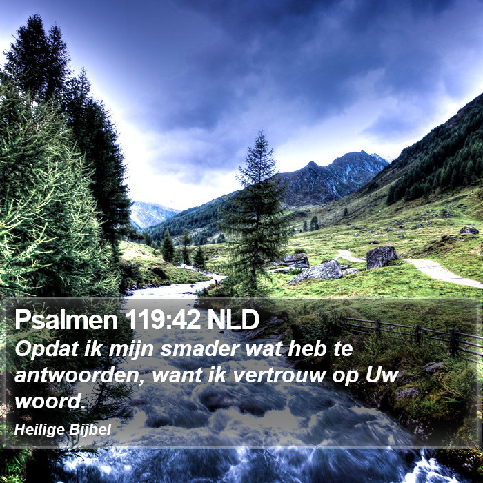 Psalmen 119:42 NLD Bible Study