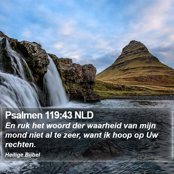 Psalmen 119:43 NLD Bible Study