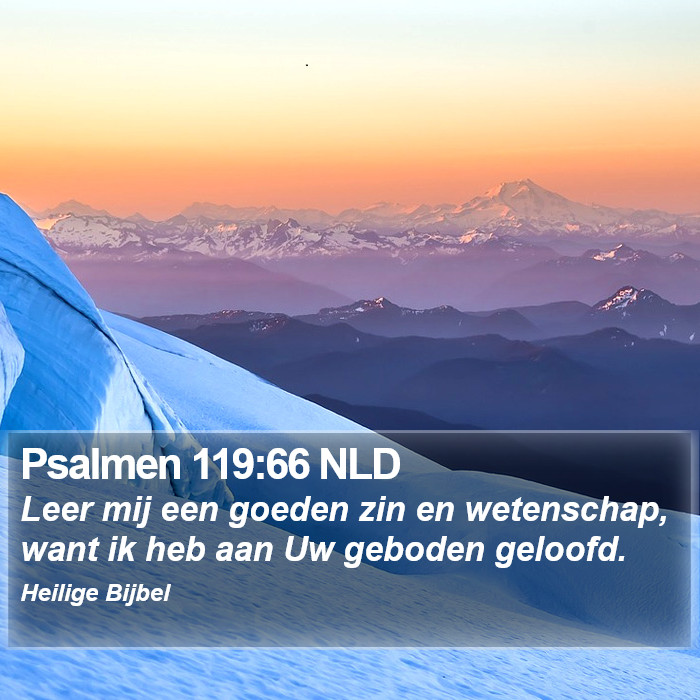 Psalmen 119:66 NLD Bible Study