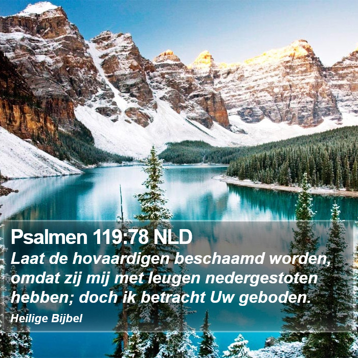 Psalmen 119:78 NLD Bible Study