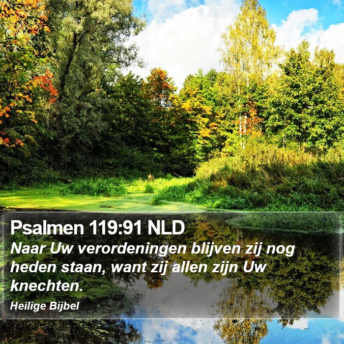 Psalmen 119:91 NLD Bible Study