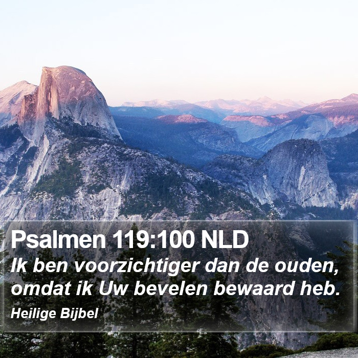 Psalmen 119:100 NLD Bible Study