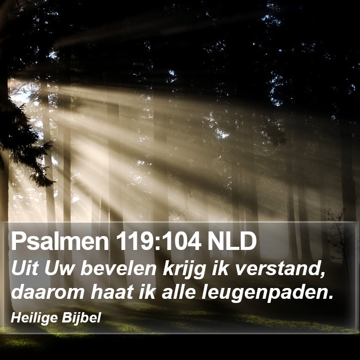 Psalmen 119:104 NLD Bible Study