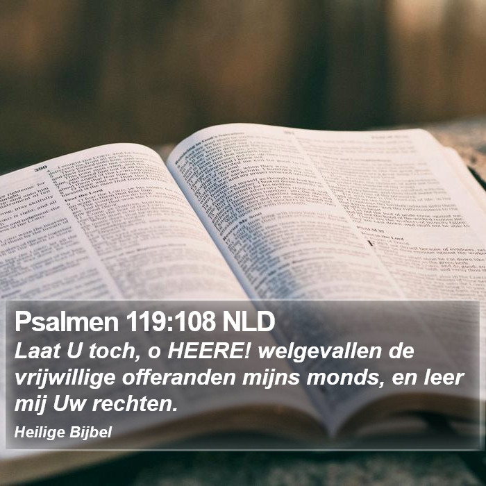 Psalmen 119:108 NLD Bible Study