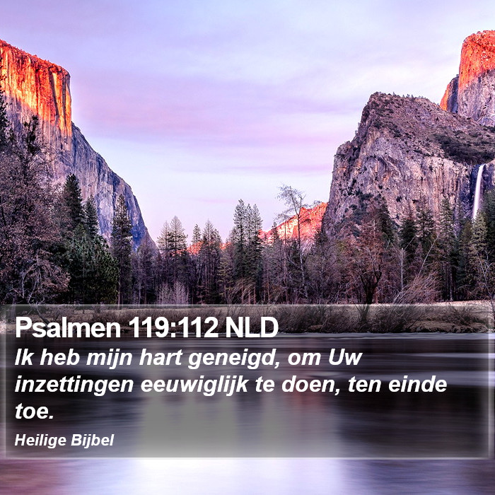 Psalmen 119:112 NLD Bible Study